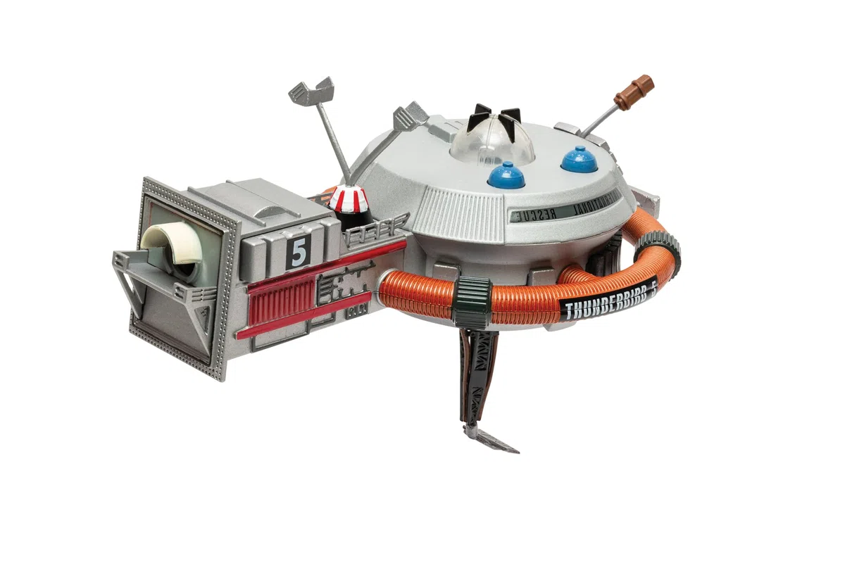 Corgi CC01501 Thunderbirds F.A.B. Collection – Modèle Thunderbird 5 moulé sous Pression, Station Spatiale détaillée avec Support d'affichage, modèles d'engins spatiaux pré-construits sous Pression