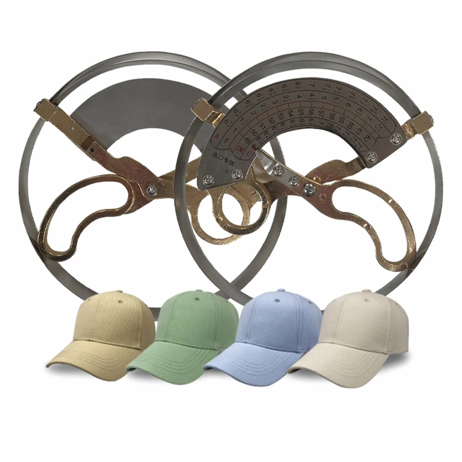 49-62 cm Acier & Règle de chapeau bas Type Ciseaux Rond Adulte Taille Outil de Mesure de Taille Manche Opérer Outil de Mesure de Taille