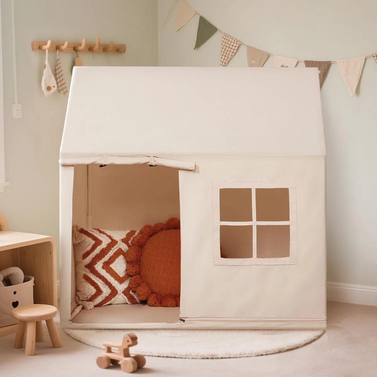 Wilwolfer Tente pour Enfants d'Intérieur, Tente de Jeu pour Tout-Petits - Tente Tipi d'Intérieur pour Filles et Garçons, Maison de Jeu, Cadeau d'anniversaire, Jouets pour Salle de Jeux.