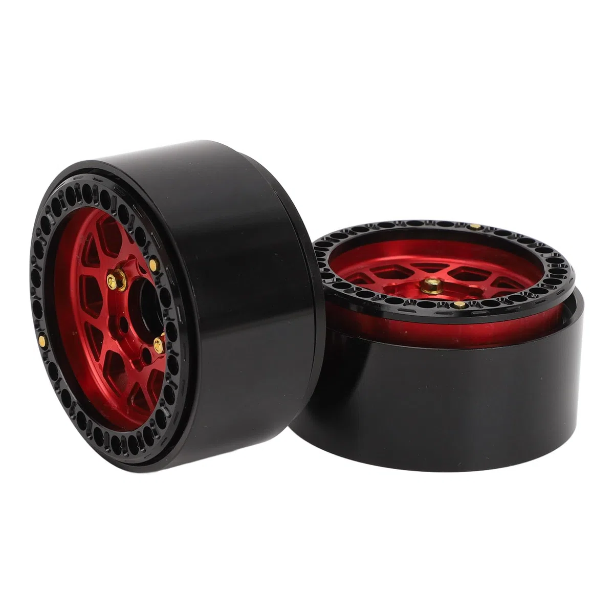 Pilipane Jantes de Voiture de Drift 1:10 en Alliage d'aluminium IFR Skarn, Anneau de Pression, Jantes de véhicule RC pour pneus de 1,9 Pouces, Ensemble de 4 pièces, Haute Performance,