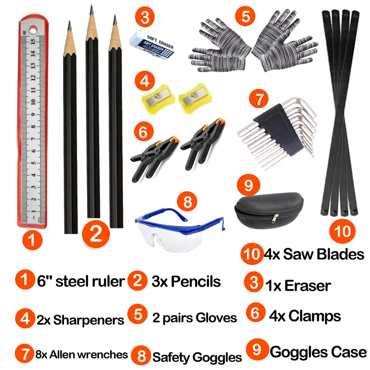 Kit d'outils pour enfants 38 pièces avec sac à outils, tablier, scie, cadeau éducatif