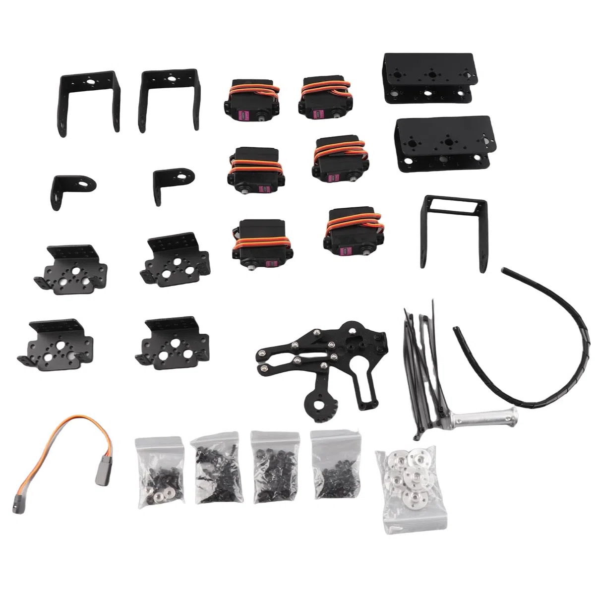 6DOF Kit de griffe de bras mécanique, Manipulateur DOF pour robot industriel, pince de bras mécanique, pièces automatiques de robot