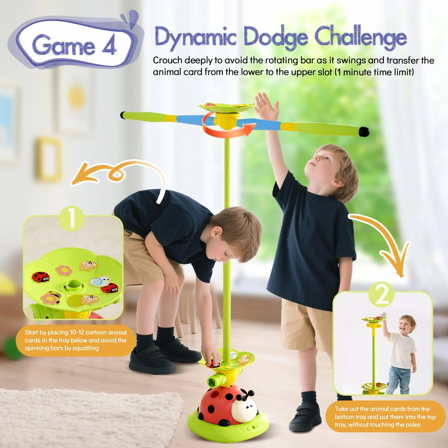 RoserRose 5 en 1 Jeux Exterieur Enfant, Jouet Fusée, Corde à Sauter, Lancer d’Anneaux, d'Esquive et de Saut, Jouet Exterieur Enfant avec Télécommande, Cadeaux pour Garçons Filles 3 4 5 6 7 8 Ans