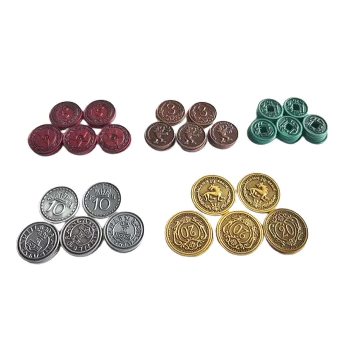 Stonemaier Games 80 pièces de monnaie en métal Scythe and Expeditions