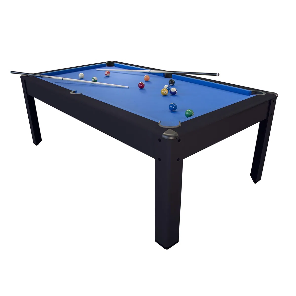 Billard Américain Harmony 6Ft - 206,5 x 116,5 x 80 cm avec Accessoires - Couleur Ebène (Noir)