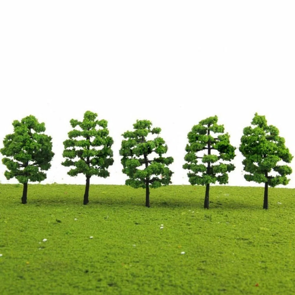 Lot de 20 arbres miniatures pour diorama et décoration de paysages miniatures