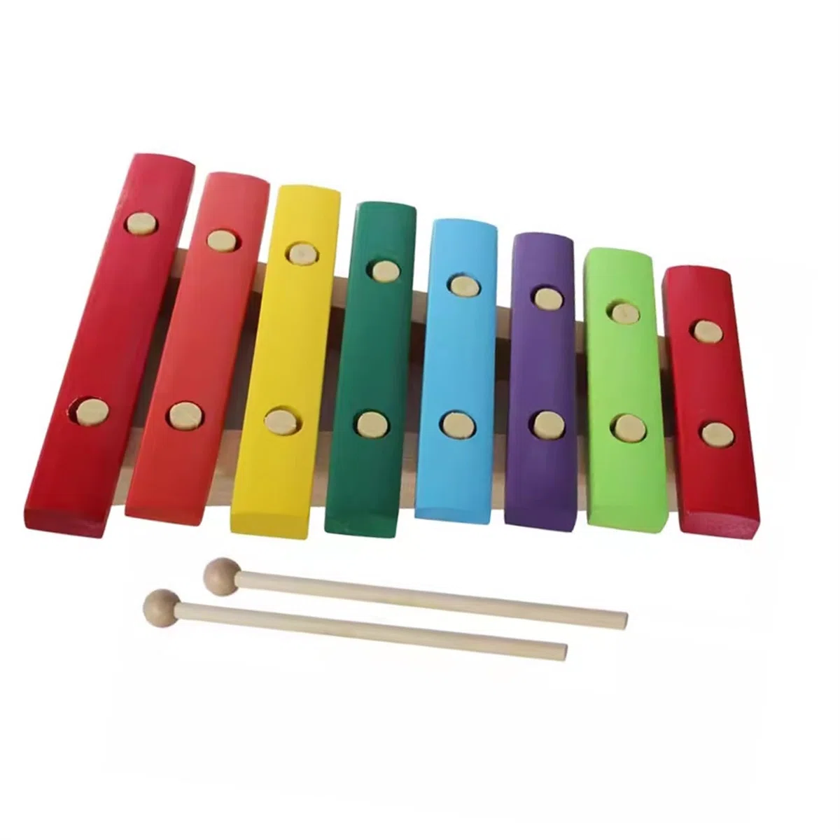 Instrument De Musique Xylophone En Bois Instrument De Percussion Standard En Acajou À 8 Tons Xylophone À Percussion Pour Débutants(B)