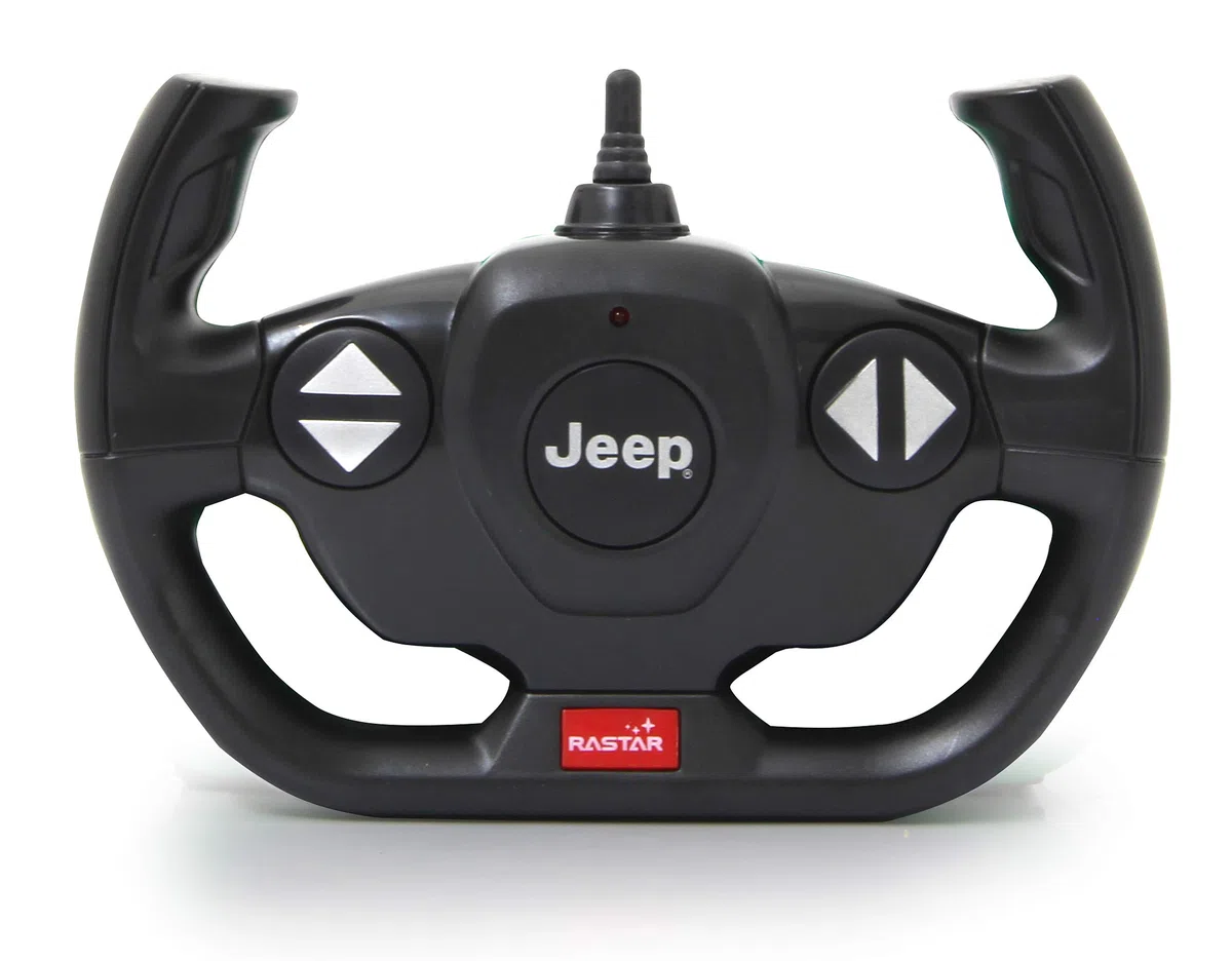 JAMARA 405180 – Jeep Wrangler JL 1:14 Porte Manuelle 2,4 GHz – sous Licence Officielle, jusqu'à 1 Heure de Conduite, Environ 11 km/h, détails Parfaitement recréés, intérieur détaillé, lumière LED,