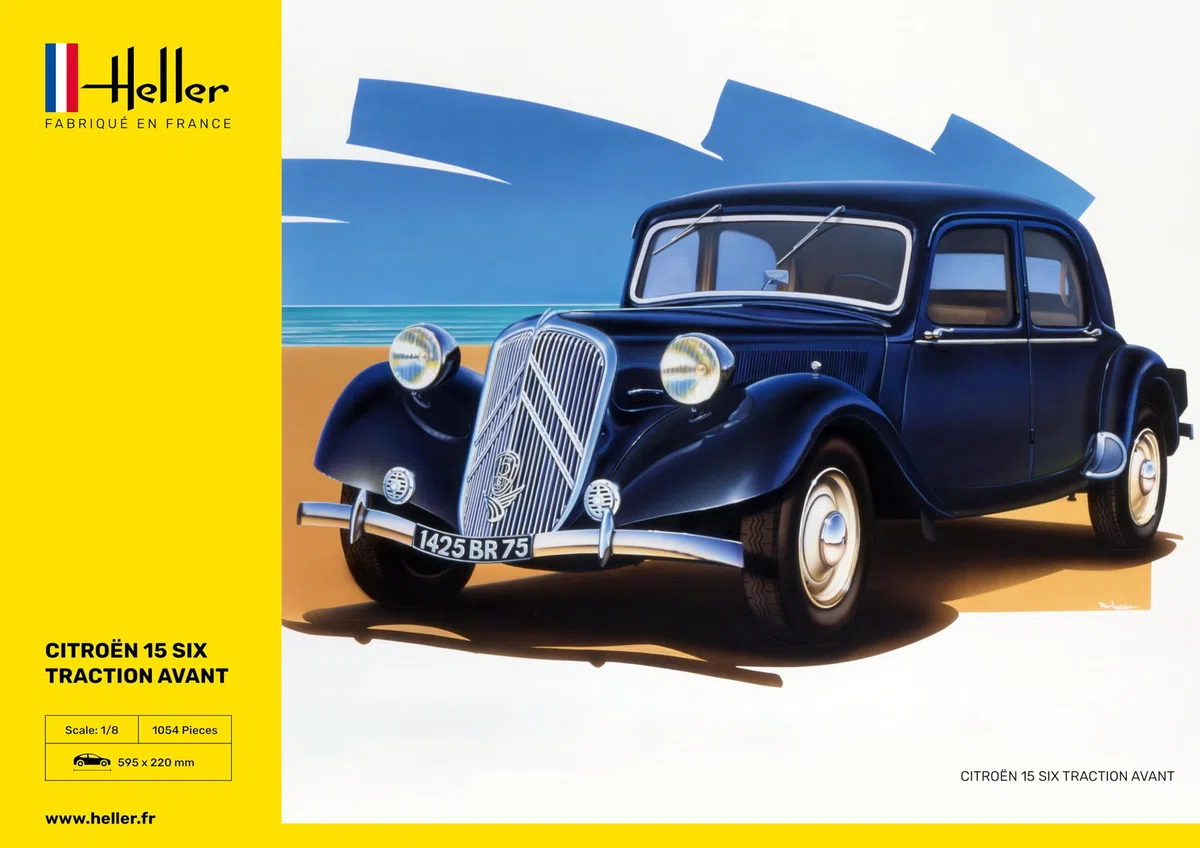 Heller - 80799 - Construction Et Maquettes - Citroen 15 Cv - Echelle 1/8ème