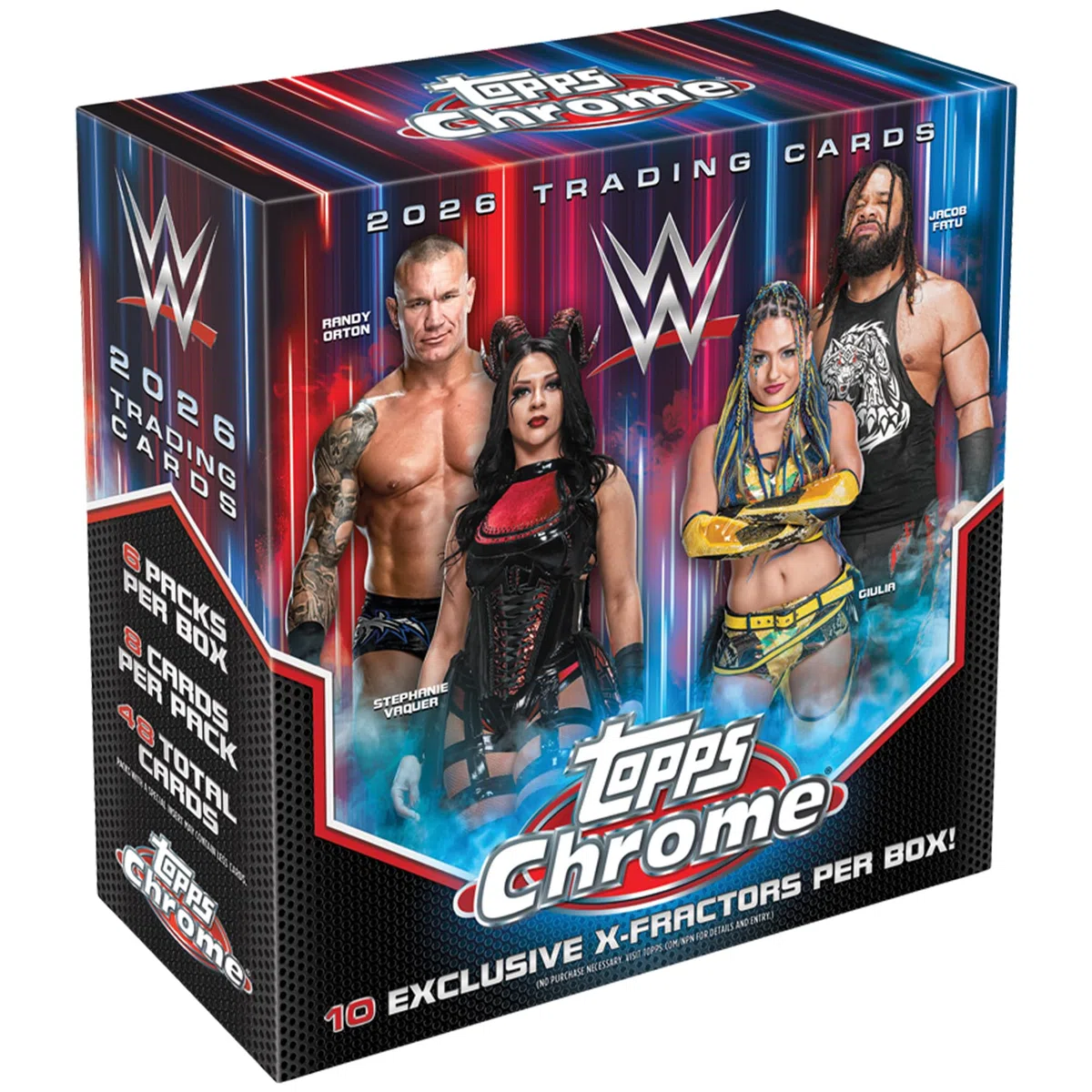 Topps Chrome WWE 2026 - Scellé en Usine - Mega Box