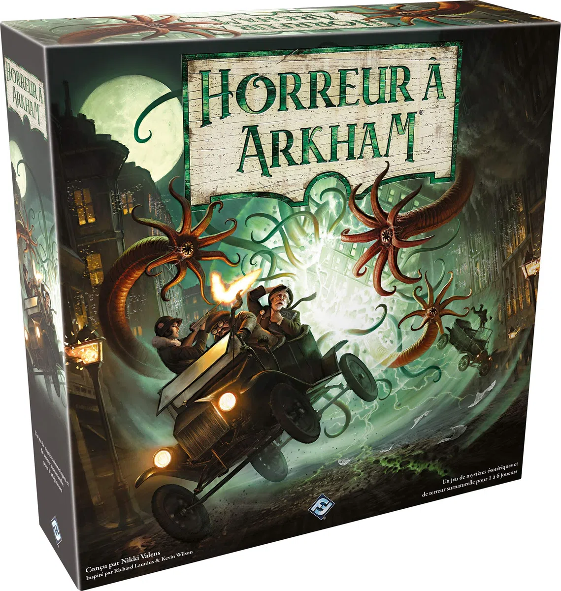 Asmodee - HORREUR A ARKHAM : Le Jeu de Cartes - Jeu de Société dès 14 ans