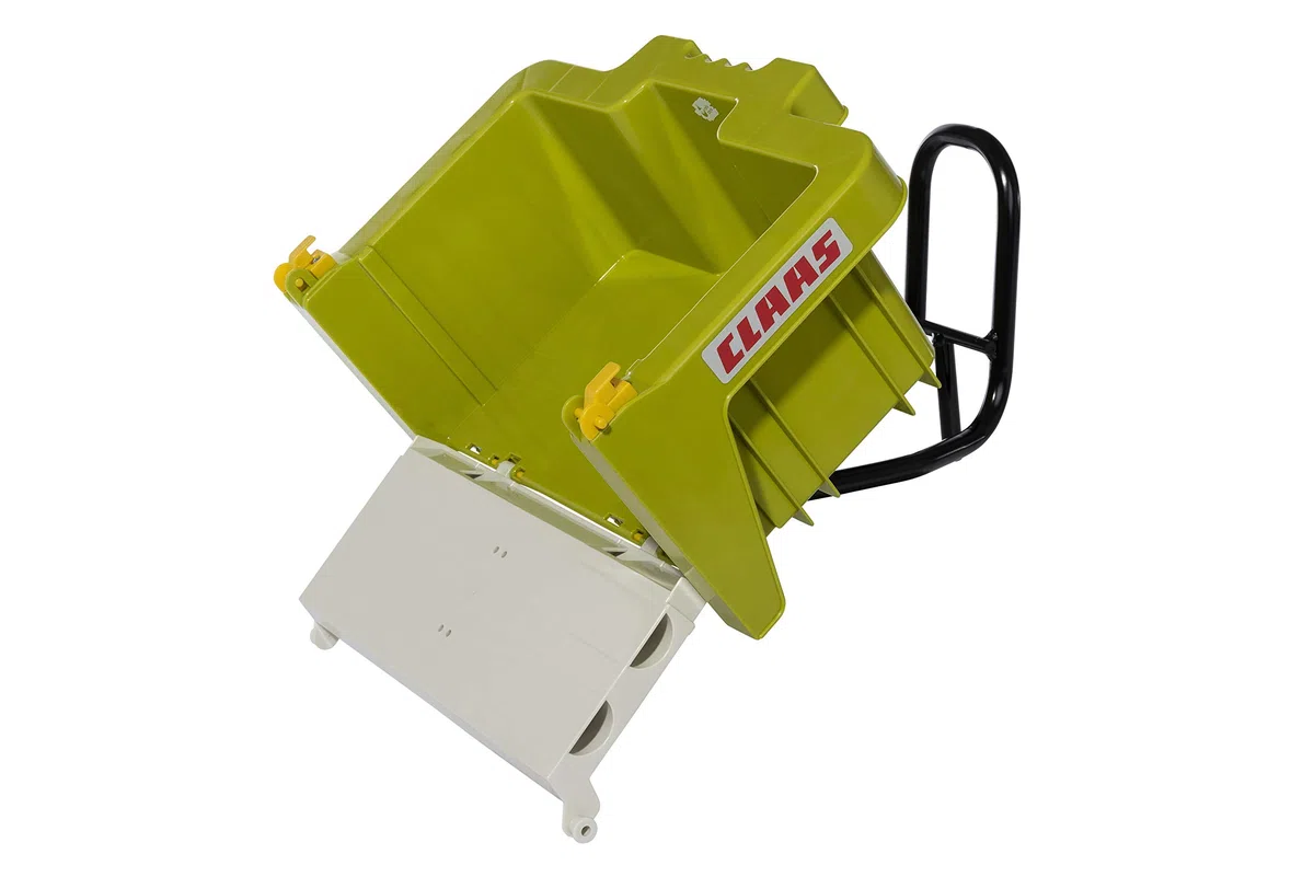 Rolly Toys 408924 RollyBox Claas Sac de transport pour tracteur à pédale (enfants de 3 à 10 ans, bac basculant, hayon amovible), Vert Clair