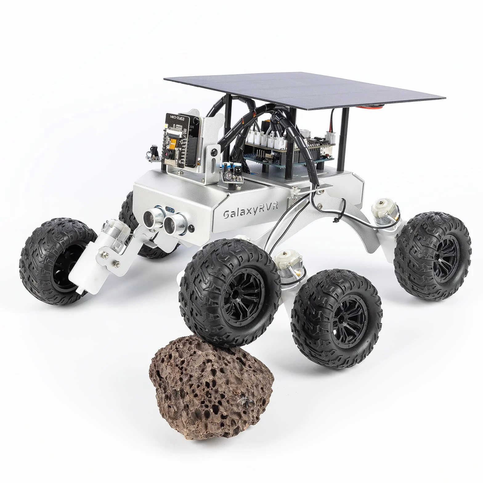 SUNFOUNDER GalaxyRVR Mars Rover Kit Robot vidéo Intelligent Compatible avec Arduino UNO R3 avec ESP32 Cam pour visuels FPV en Temps réel, Carte R3 et Piles Rechargeables incluses