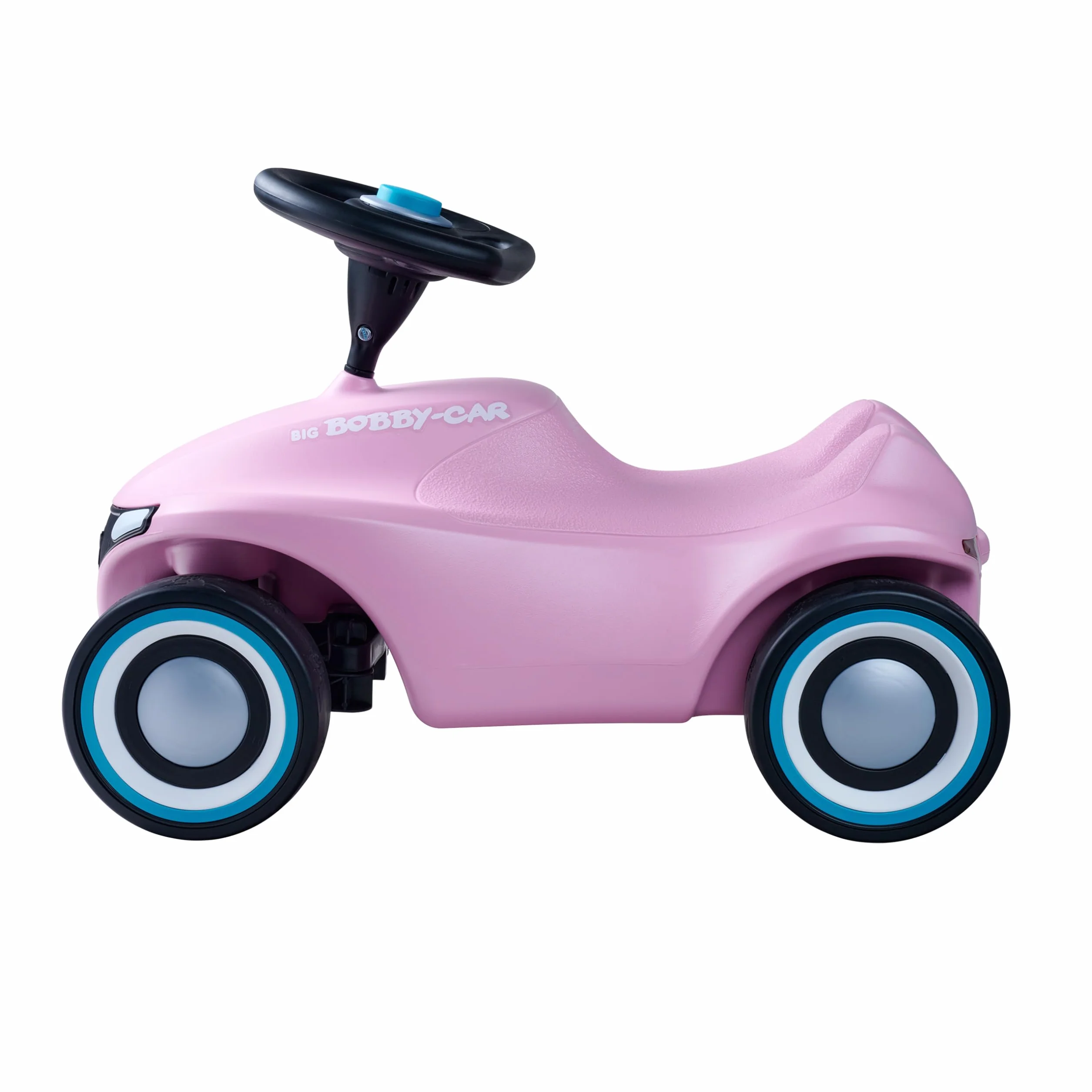 BIG-Bobby-Car Neo Zartrosa - Véhicule antidérapant pour intérieur et extérieur - Véhicule pour Enfant avec pneus Silencieux au Design Moderne - pour Enfants à partir de 1 an - Rose