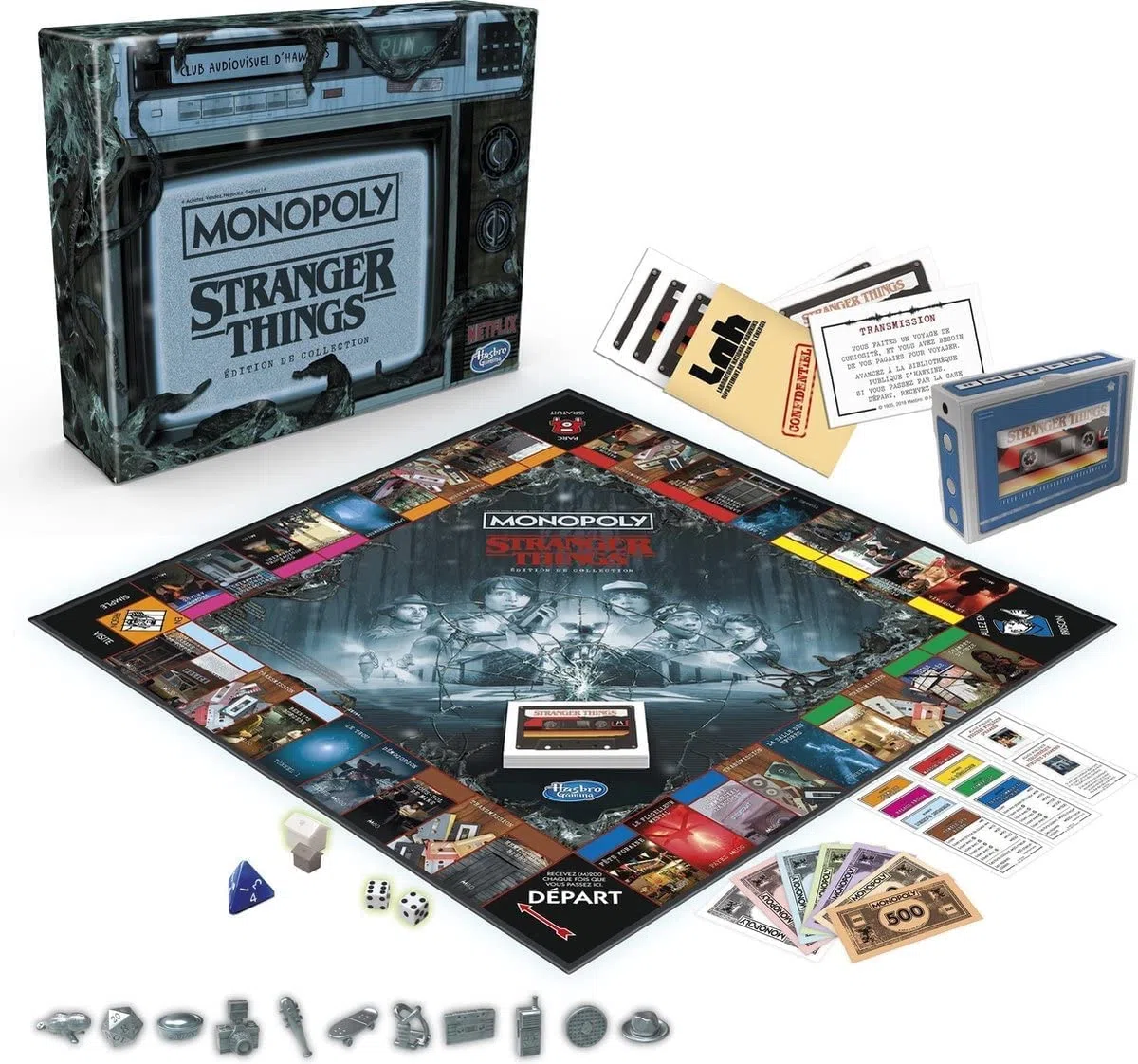 Hasbro Monopoly Game Stranger Things Jeu de Société Édition Collector pour Enfants de 14 Ans et Plus, Version Française