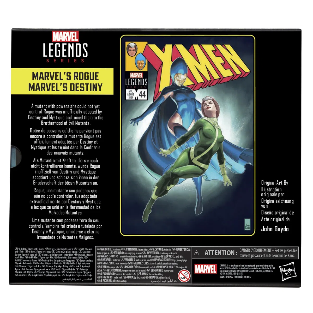 Marvel Legends Series, Rogue et Destiny, Figurines inspirée des Bandes dessinées