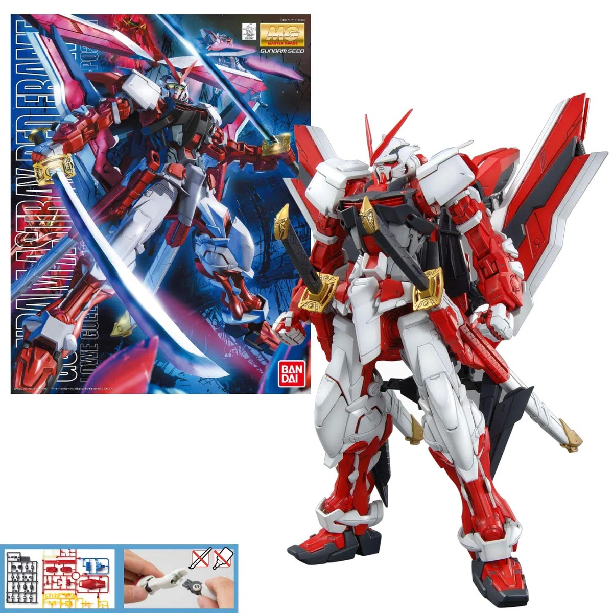 Gunpla Bandai - Maquette Gundam - MG 1/100 ASTRAY Red Frame Revise - Robot à Construire - 83103P/2072104