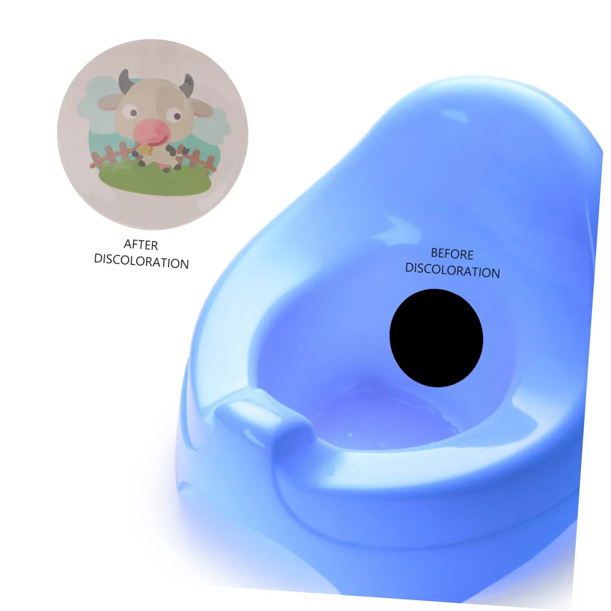 Autocollants Changeant de Couleur pour Apprentissage Propreté, 10 Pièces