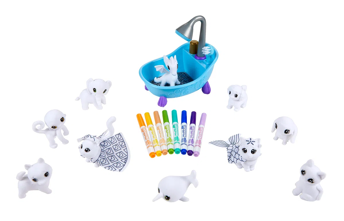 CRAYOLA - Washimals, Super Set XXL Masques et Costumes, pour colorier et Faire Prendre Un Bain aux bébés Animaux, Jouet et Cadeau pour Enfants, à partir de 3 Ans, 74-7461