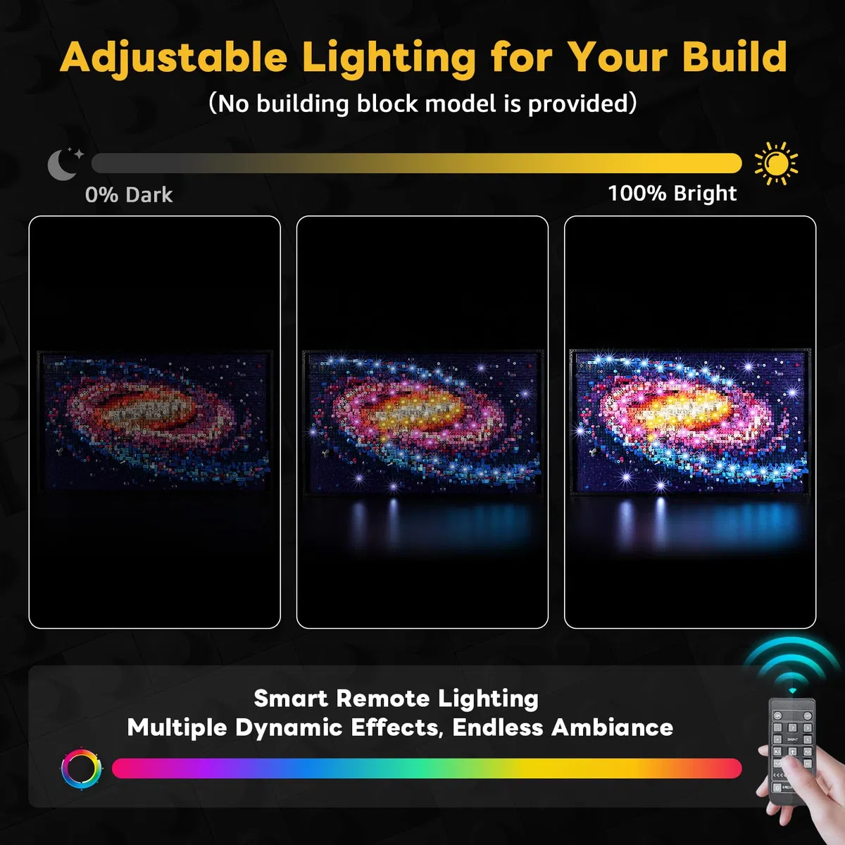 Kyglaring Kit d'éclairage LED compatible avec Lego Voie lactée 31212 Blocs de construction, Accessoires d'éclairage télécommandés pour le modèle Lego la voie lactée 31212 (Modèle de Bloc Non Inclus)