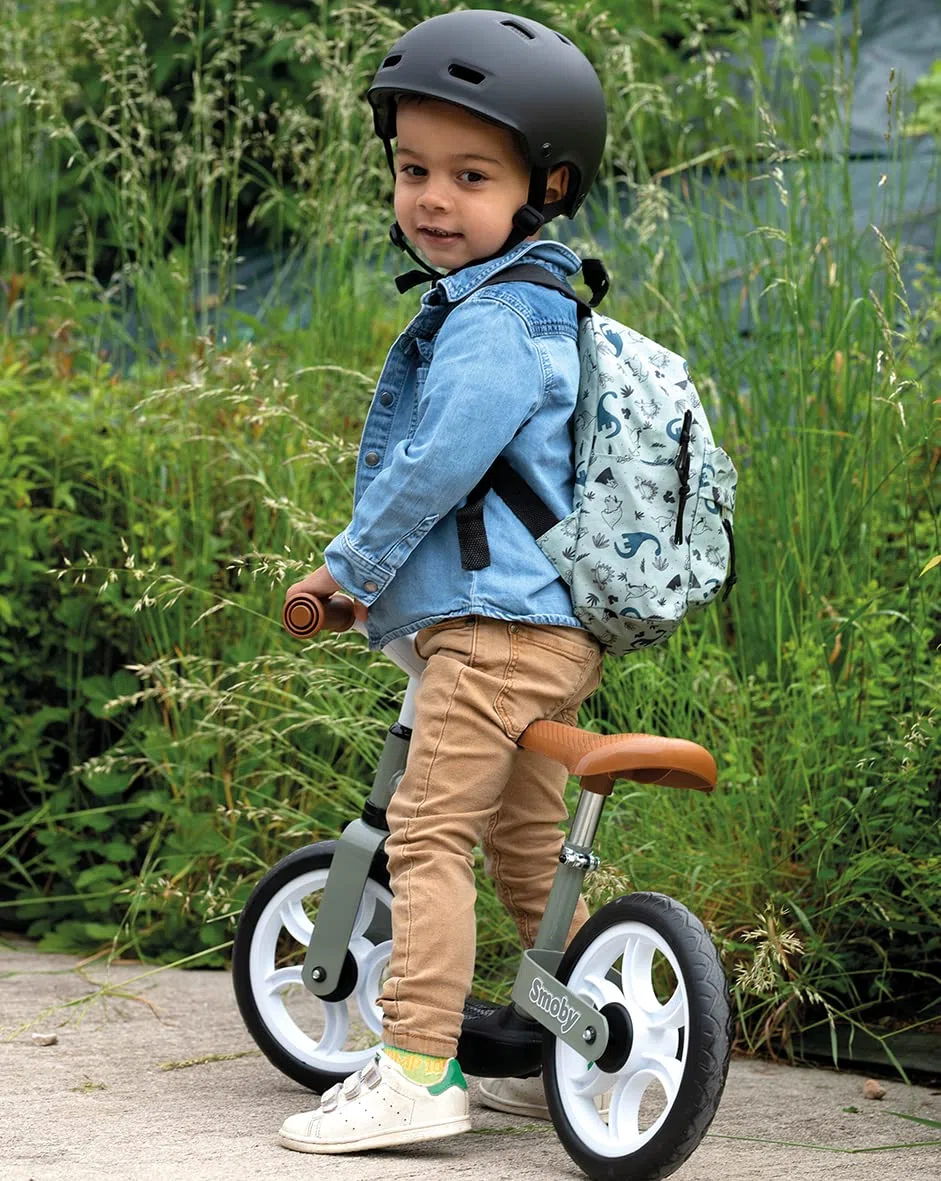Smoby - Draisienne Confort - Roues Silencieuses - Facile à Manier - Repose-Pieds + Béquille Intégrée - Selle Réglable - A Partir de 2 Ans