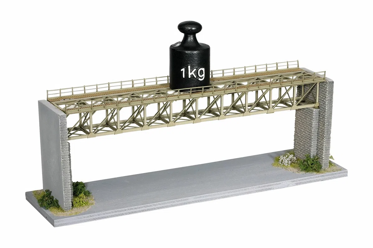 Noch - 62810 - Modélisme Ferroviaire - Pont D'Acier - Kit Découpé Au Laser - 10,2 Cm