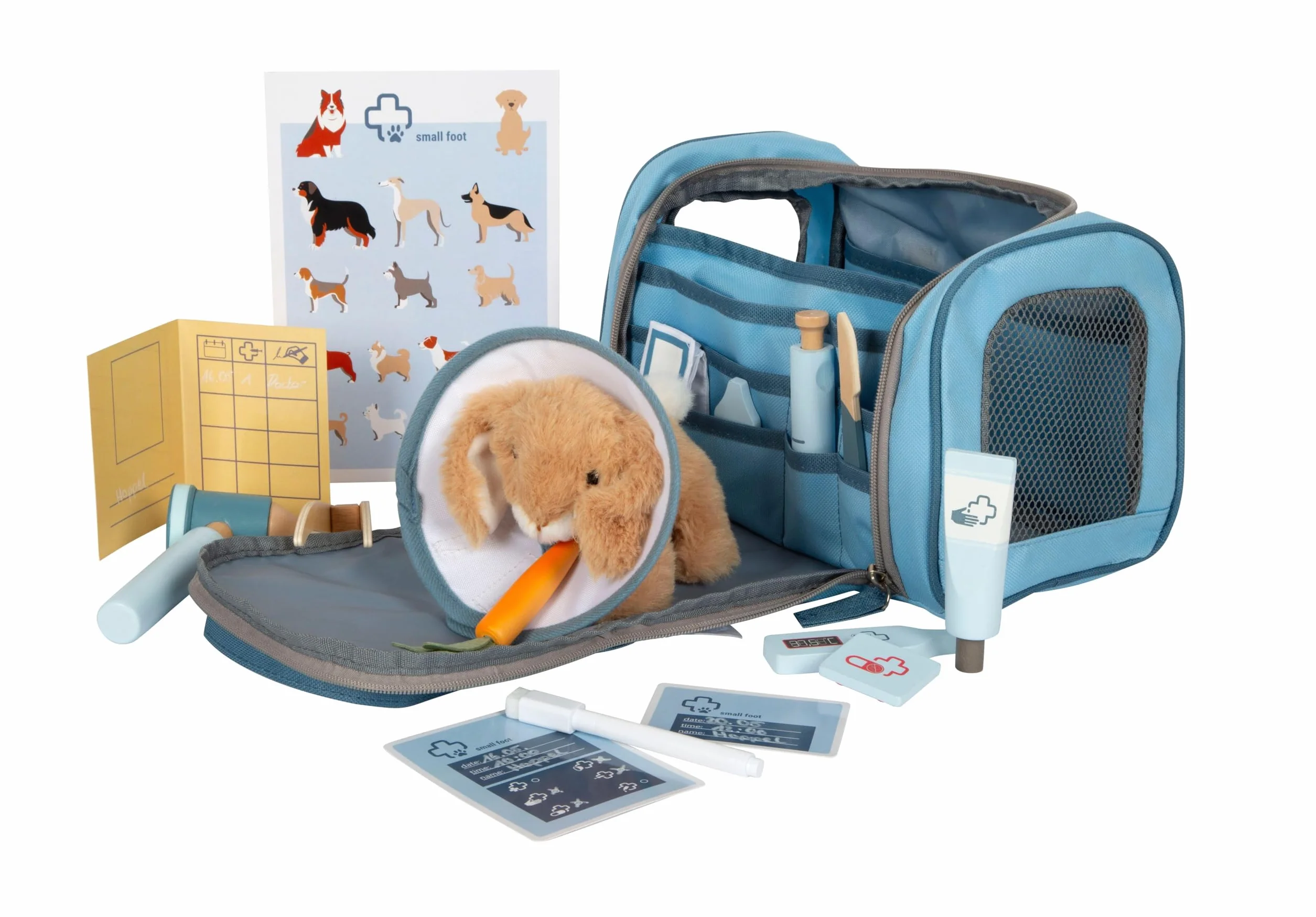 Small Foot Trousse de vétérinaire avec Lapin, avec Accessoires, Enfants à partir de 3 Ans, 12737