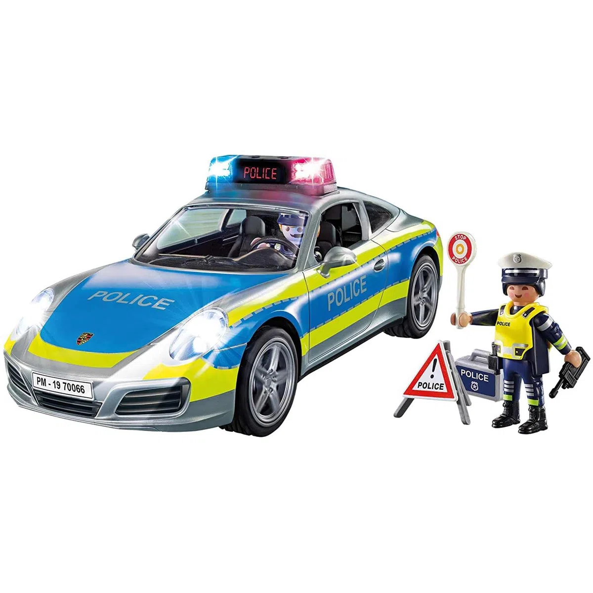 Playmobil 70066 Porsche 911 Carrera 4S Police - Porsche - avec Deux Personnages et la Voiture Iconique - #PlaymoPourLesGrands - Voiture de Collection - Dès 4 Ans