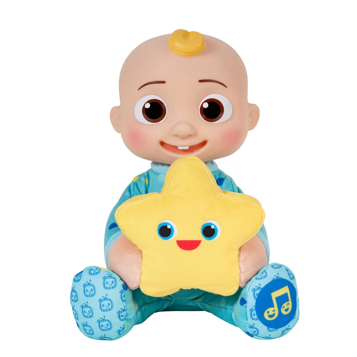 CoComelon Peluche Peek-A-Boo JJ 25,4 cm – avec Chanson, Phrases et Sons préférés – Jouez à Peek-A-Boo avec JJ – Jouets pour Enfants d'âge préscolaire et Enfants