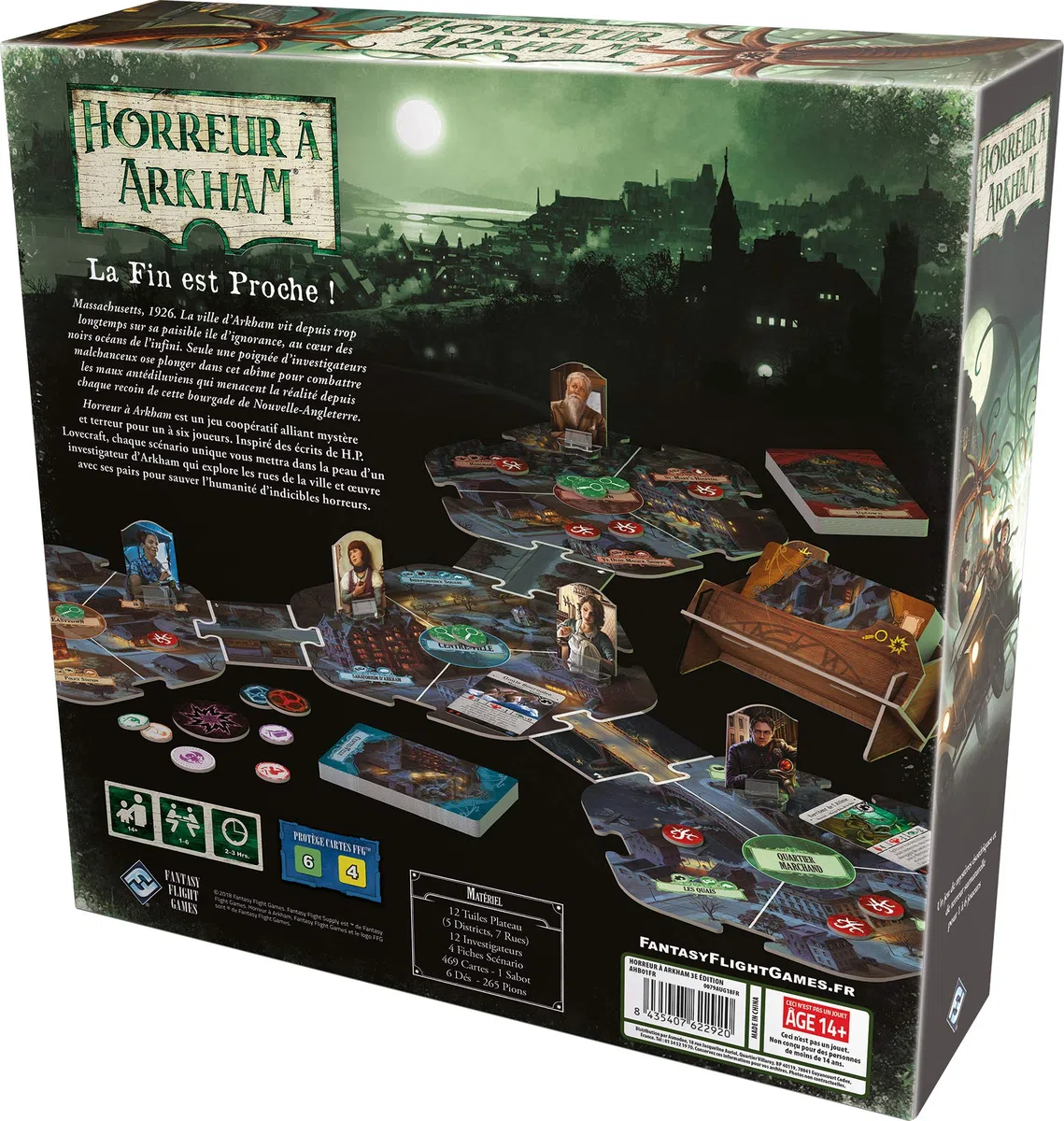 Asmodee - HORREUR A ARKHAM : Le Jeu de Cartes - Jeu de Société dès 14 ans