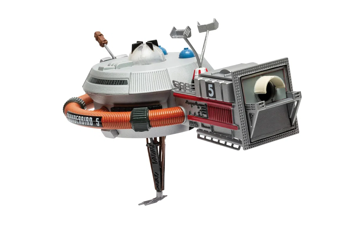 Corgi CC01501 Thunderbirds F.A.B. Collection – Modèle Thunderbird 5 moulé sous Pression, Station Spatiale détaillée avec Support d'affichage, modèles d'engins spatiaux pré-construits sous Pression