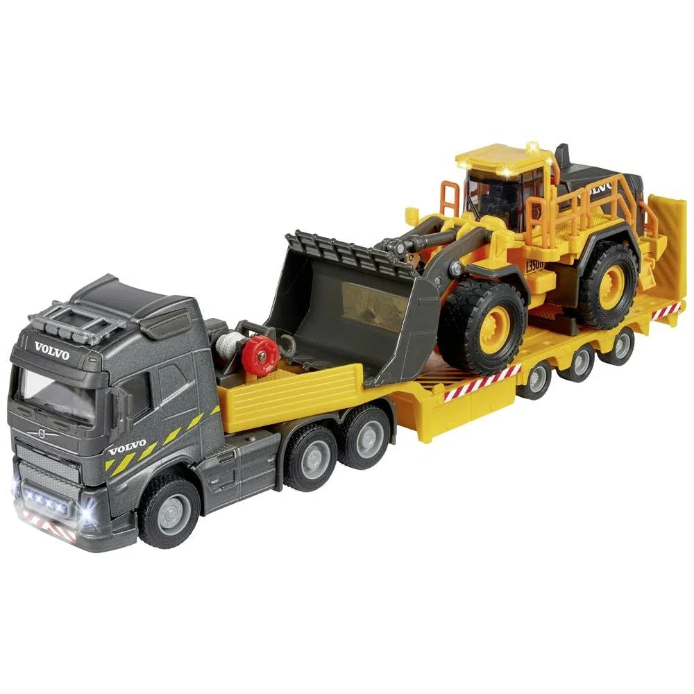 Majorette - Grand Series - Volvo Camion + Chargeur L350H - 35cm (Echelle 1/43ème) - Sons et Lumières - Dès 3 Ans - 213726000