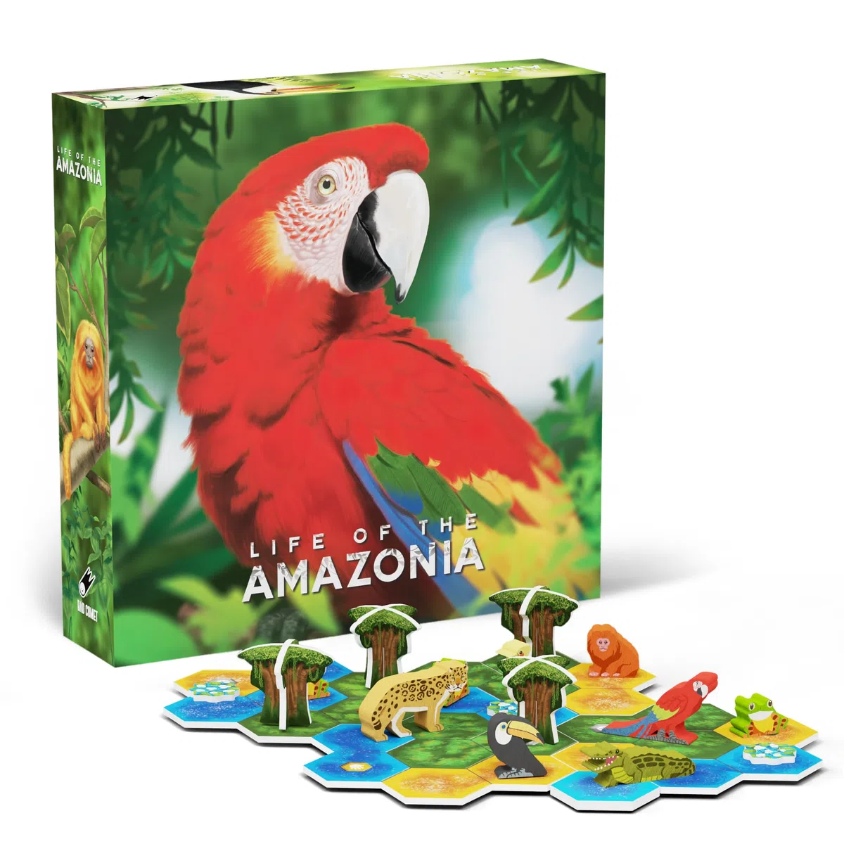 Life of The Amazonia I Jungle Building Jeu de société Puzzle et stratégie - 1-4 Joueurs - Âge 8+