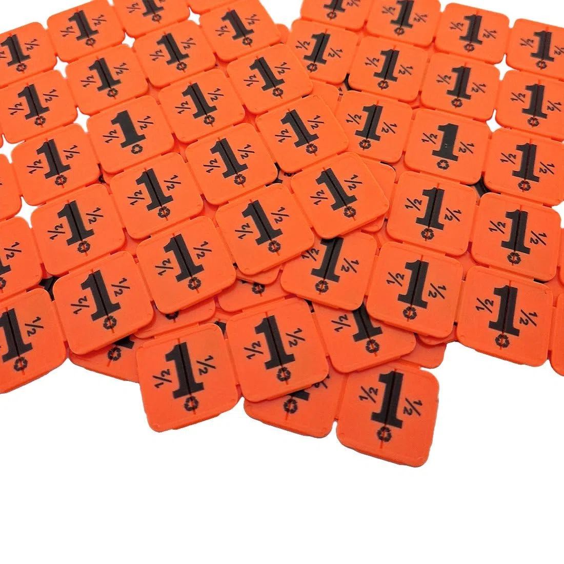 CombiCraft 1000 jetons événementiels séparables en Orange fabriqué en Plastique recyclé, destiné comme jetons de Festival, jetons de Consigne ou comme jetons de buvette