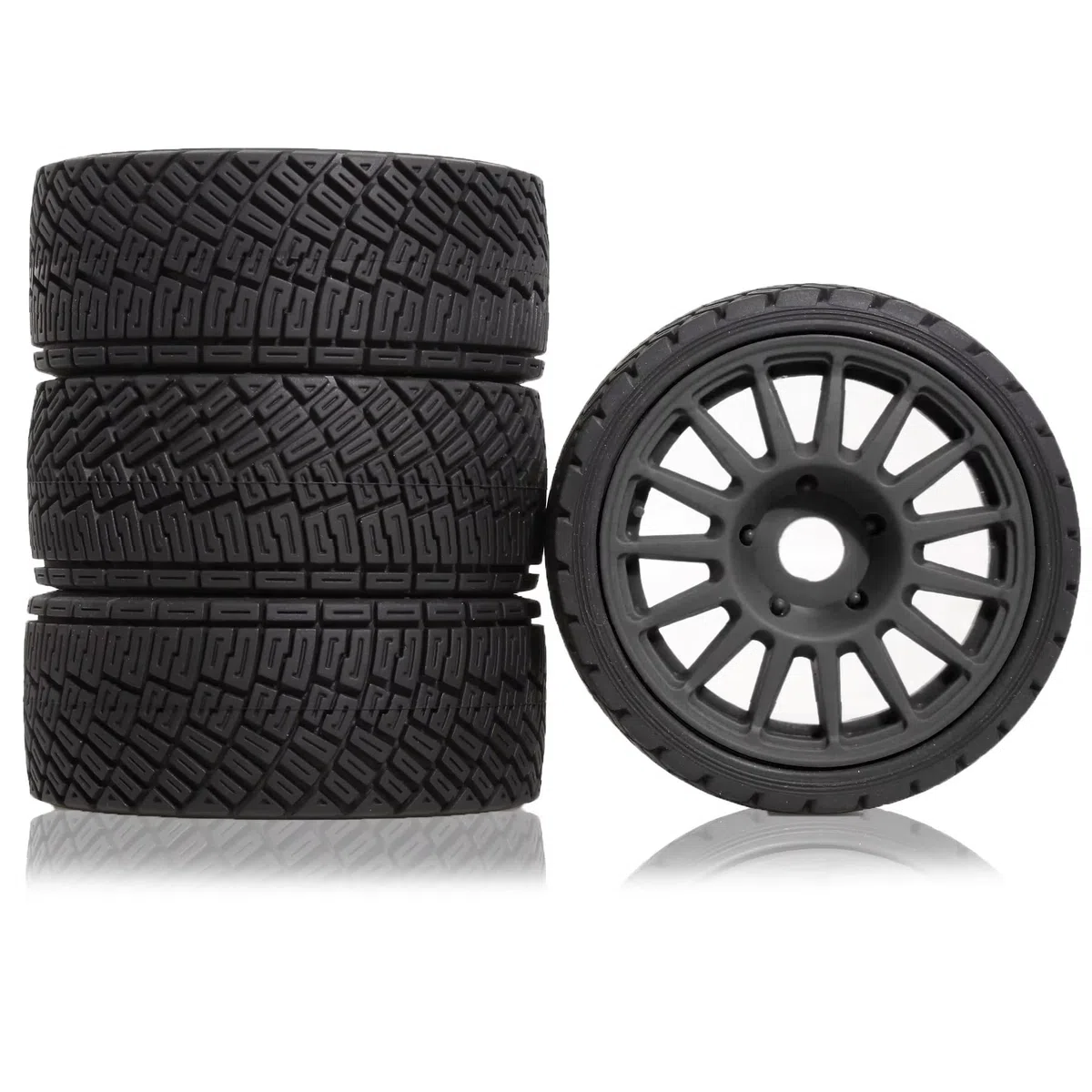 RC Pneus Jante Compatible avec ARRMA pour Team pour Losi pour Kyosho pour HPI pour Bittyrex pour HSP 1/7 1/8 RC pour La Course, Le Rallye, Le Tout-Terrain Et Les Roues De pour Buggy