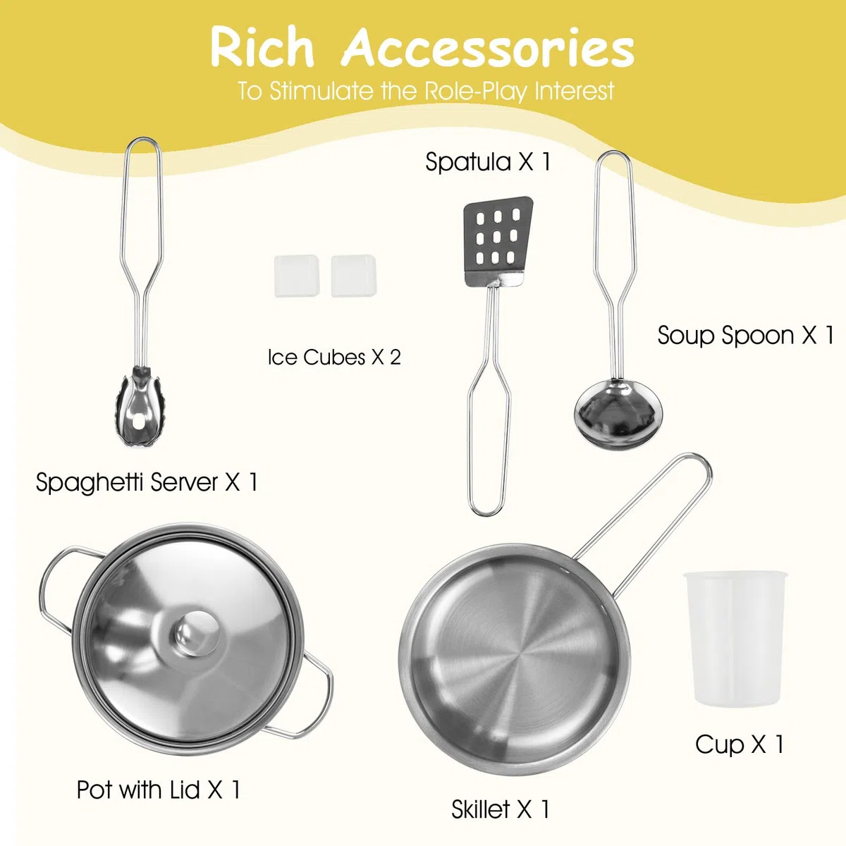 HOMASIS Cuisine pour Enfants en Bois avec Lumière et Son - Set de Jeu avec Lavabo, Cuisinière, Four et Accessoires - Cuisine d'Angle