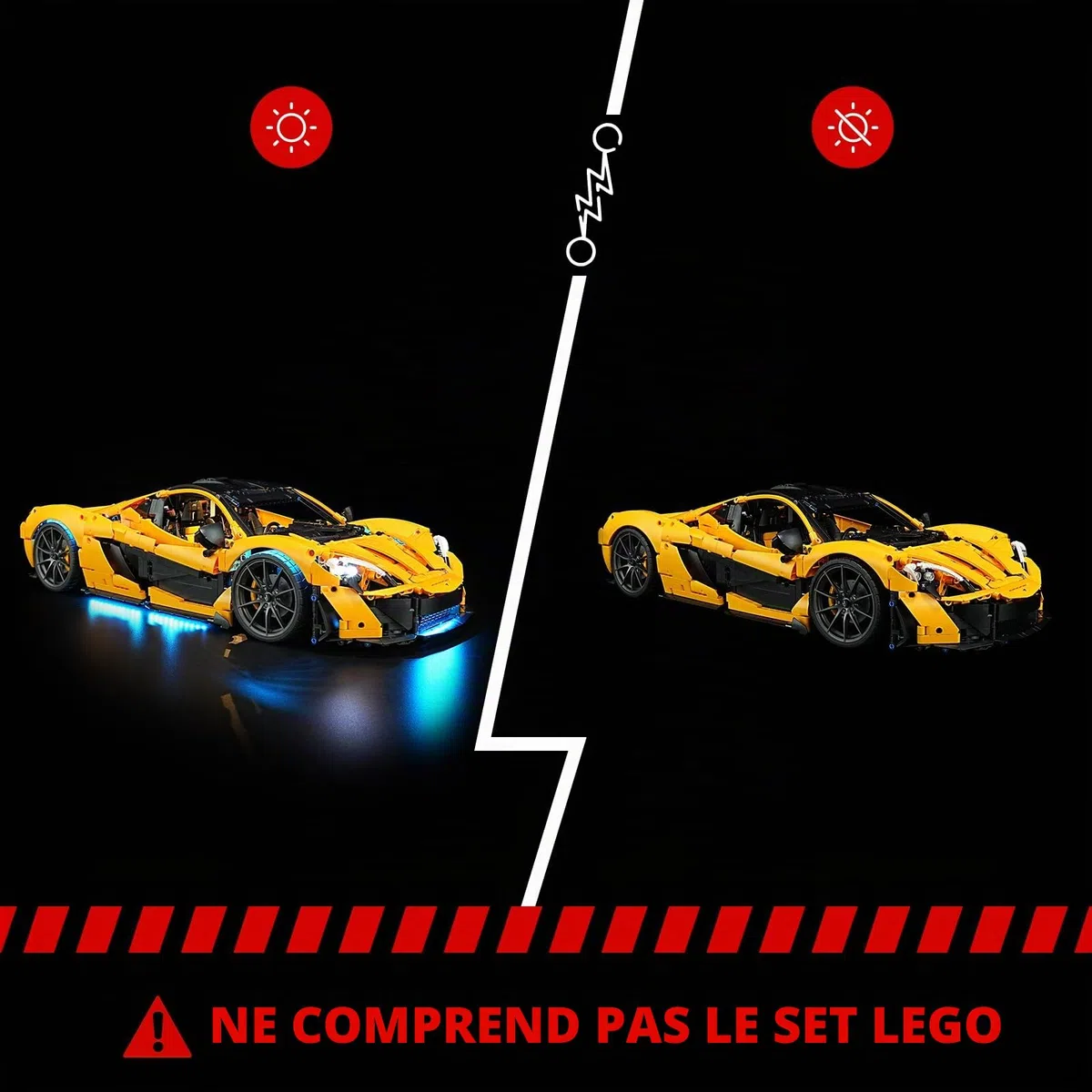 BRIKSMAX Kit d’éclairage à led pour LEGO Technic McLaren P1 - Compatible with Lego 42172 Blocs de construction Modèle- Pas inclure l’ensemble Lego