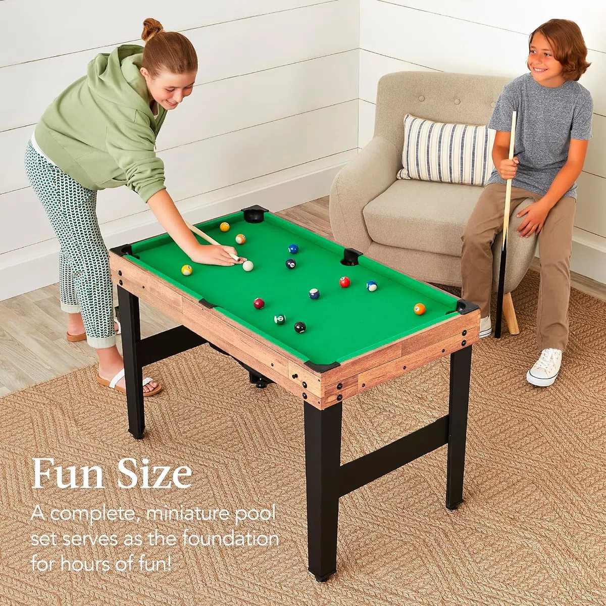 Table Multijeux 4 en 1, Baby Foot, Multifonction Sport Babyfoot,Billard,Tennis de Table,Hockey, Convient Aux Adultes Et Aux Enfants Plaisir Familial