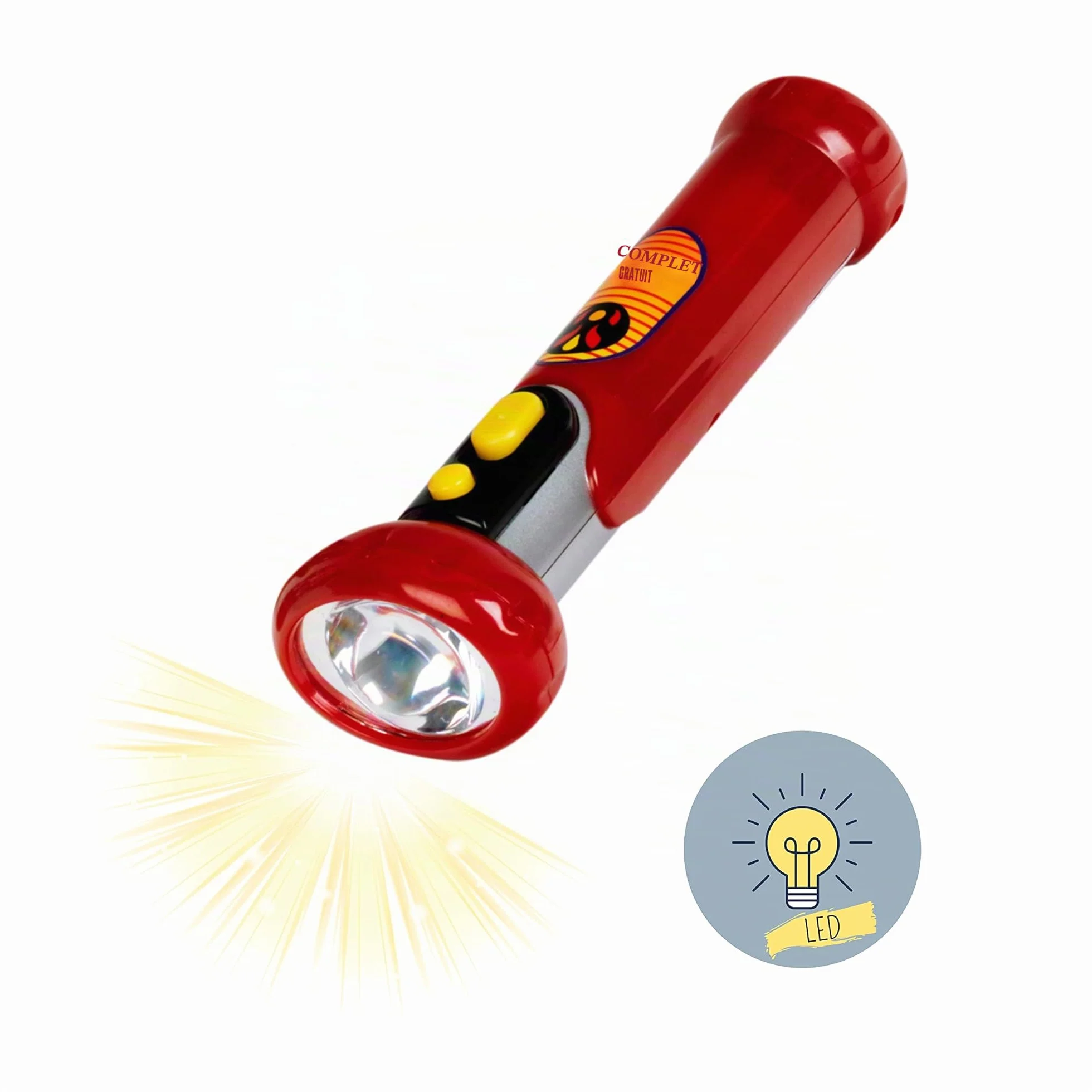 Klein 8928 Set de pompier | Avec 7 accessoires dont un casque, une lampe-torche électronique et beaucoup d’autres choses | Extincteur avec fonction pulvérisation | Dès 3 ans