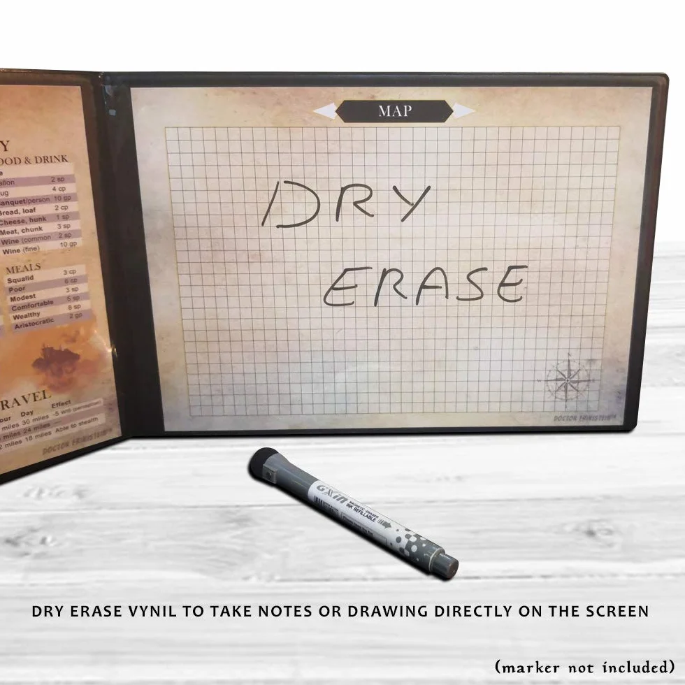 Summoning Dungeon Master Screen | ÉCRAN Polyvalent, Personnalisable, Dry-Erase, pour Les Jeux DE RÔLE