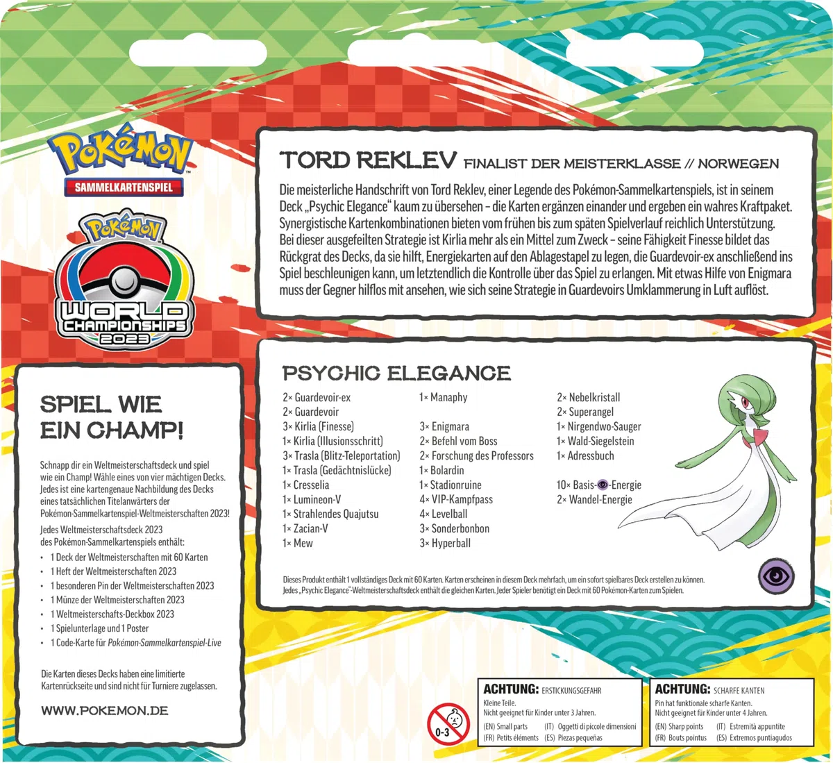 Pokémon Jeu de Cartes à Collectionner : Coupe du Monde 2023 - Tord Reklev