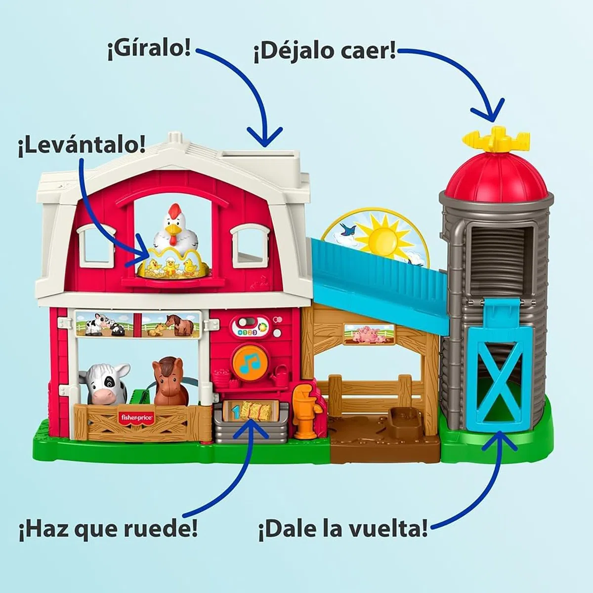 Fisher-Price Little People - JGX09 - Jeu Musical et éducatif pour Enfants à partir de 1 an - Version multilingue