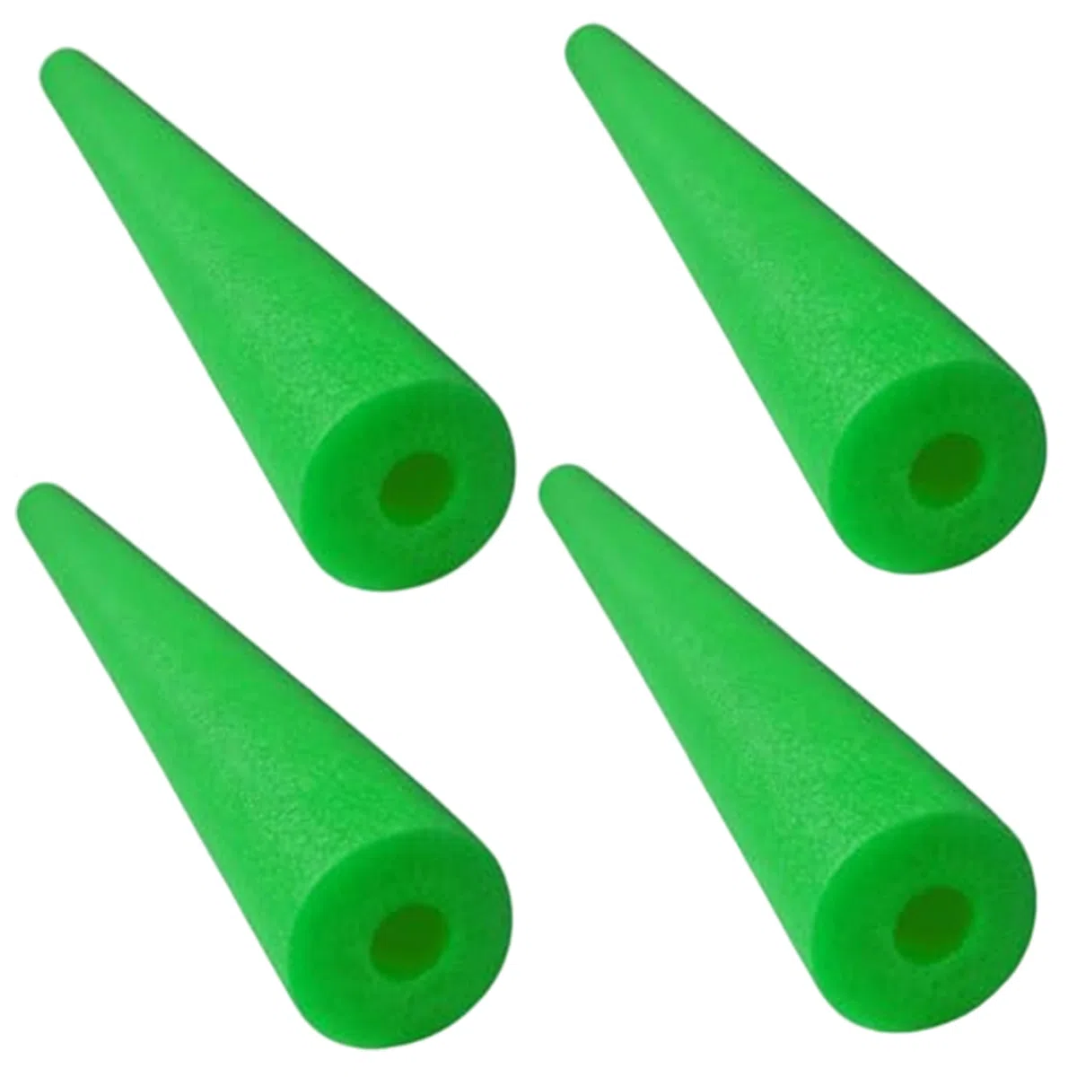 Grandes Nouilles de Piscine, Mousse de Nouilles Piscine, Paquet 4 flotteurs en Mousse, Aide à la Natation Creuse et légère pour Enfants, 59 Pouces, Vert