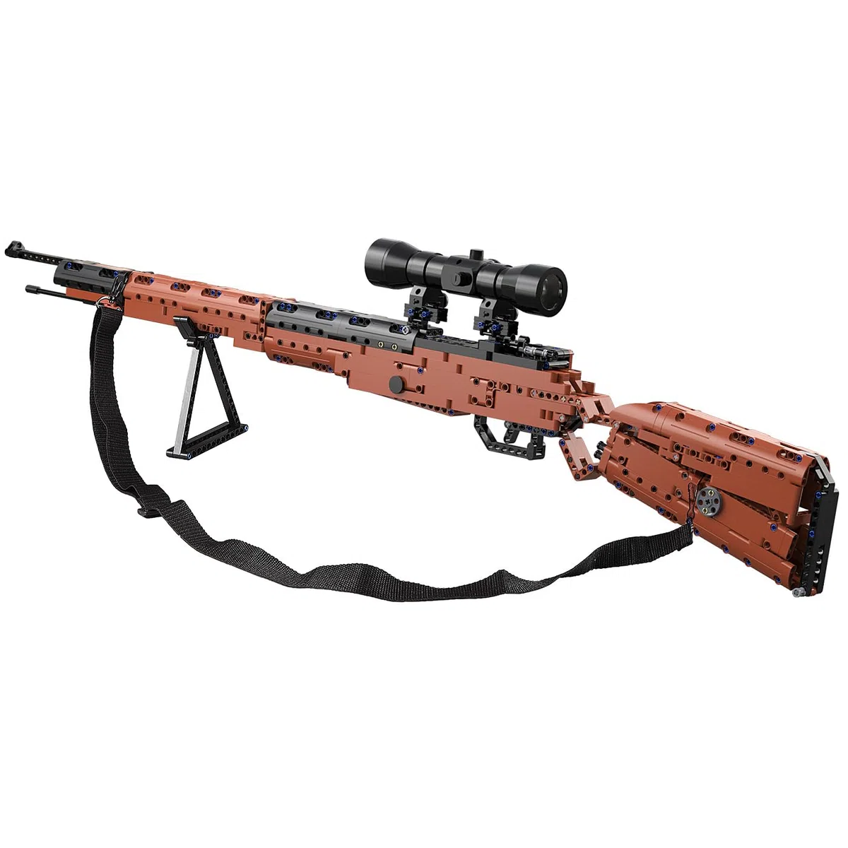 JAMARA 402893 CADA Mousqueton 98 K briques d'armes, briques de serrage, jeu de figurines, jouets pour enfants à partir de 8 ans, idée cadeau pour enfants, réticule LED, sangle de transport
