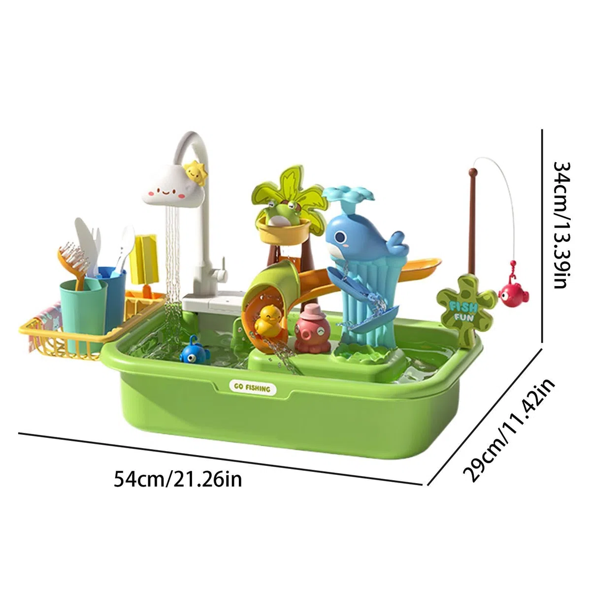 Générique Table de Jeux d'eau Table de Sable et d'eau pour | Jouet Éducatif Interactif avec Pompe pour Plage Extérieur Développe Coordination Main-Œil Jardin Maison