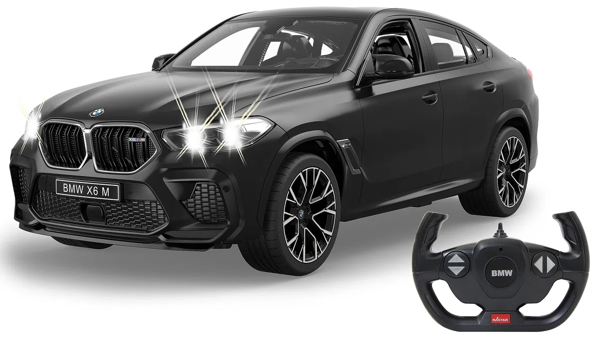 JAMARA BMW X6 M 1:14 2,4 GHz – Pare-Brise Transparent, éclairage LED, Voiture RC