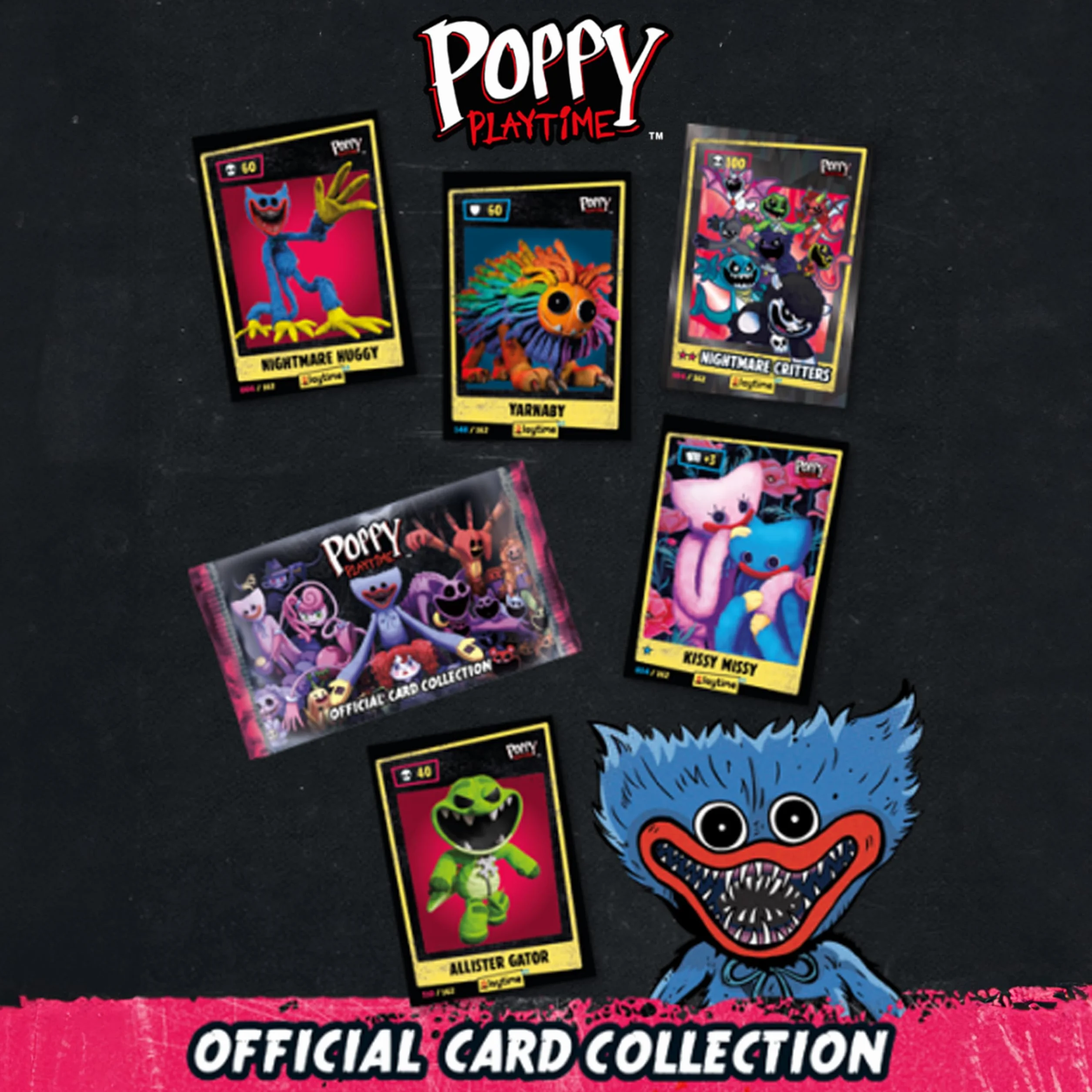 POPY PLAYTIME 24 sachets officiels Diramix, chaque sachet contient 5 cartes à collectionner
