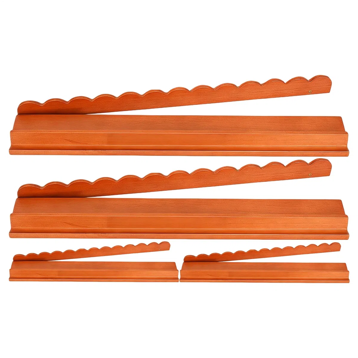 Support de Tuiles pour Mahjong - Lot de 4 Plateaux Magnétiques en Bois pour Tuiles,Racks à Mahjong | pour Parties à Domicile Débutants Voyage en Train Jeu de Noël