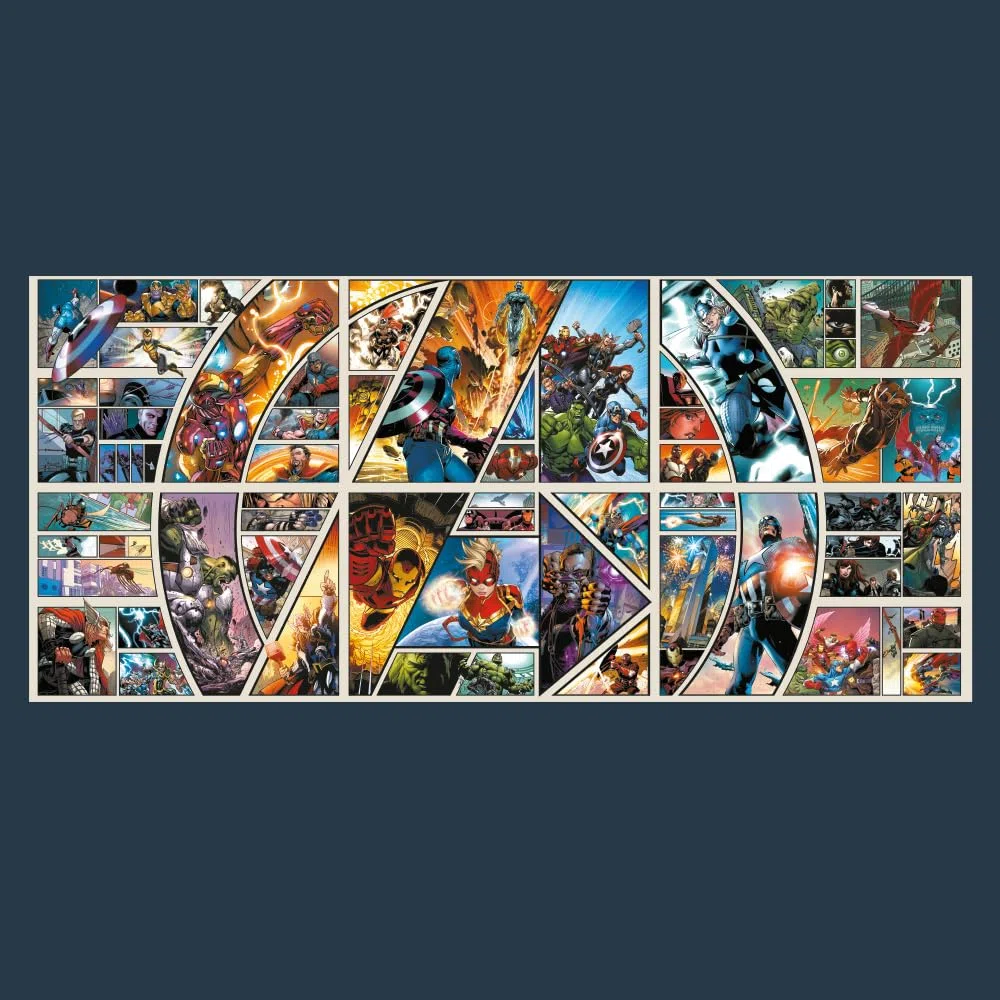 Trefl Prime - Puzzle UFT: Marvel - Across The Comic Universe - 9000 Pièces, Grand Puzzle, EKO, Collage avec des Personnages de Contes de Fées, Divertissement pour Enfants à Partir de 12 Ans