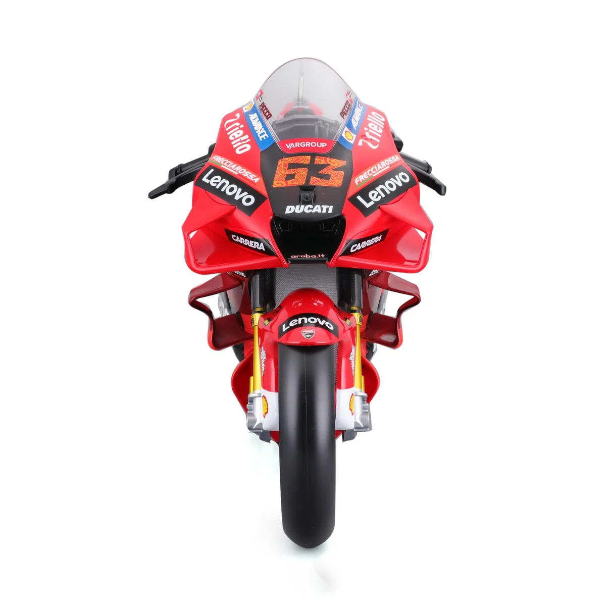 Véhicule Maisto 1 6 Moto GP Racing Ducati Lenovo 2022 63 Bagnaia, rouge et rouge